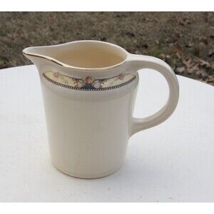 Universal Cambridge Camwood Balerina, milk pitcher, quart size, pink rose swags